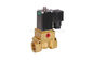 Two Position Four Way Pistion Operated Brass Solenoid Valve G1/4"~G1/2"