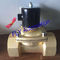 3inch Operated Directly 760mm Water Solenoid Valves , Threaded 2 Way Brass valves
