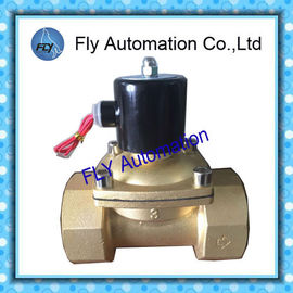 3inch Operated Directly 760mm Water Solenoid Valves , Threaded 2 Way Brass valves