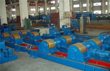 20 T Manual / motorized screw Aadjustable Welding Rotator For wind tower production line