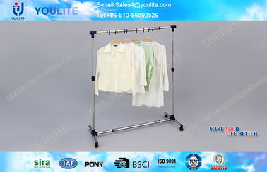 Rotating Metal Pipe DIY Clothes Rack Single Pole Coat Hanger Racks Heavy Duty Type