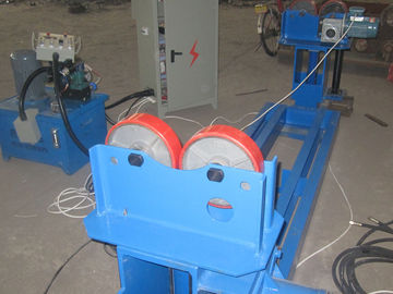 Customized 1 Tons  Pipe Welding Rotator With Hydraulic Up / Down Rolling Speed Change Siemens VFD