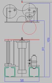 Customized 1 Tons  Pipe Welding Rotator With Hydraulic Up / Down Rolling Speed Change Siemens VFD