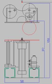 Customized 1 Tons  Pipe Welding Rotator With Hydraulic Up / Down Rolling Speed Change Siemens VFD