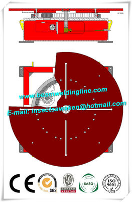 Welding Turntable 0.05rpm - 0.5rpm Pipe Weld Positioner , Tank Flange Welding Machine