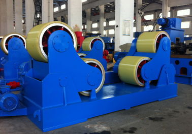 60 Tons Self-aligned Pressure Vessel Tank Welding Turning Rolls With Full Pu Wheels